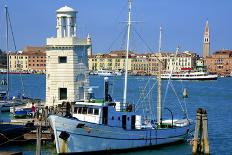 Light House and Campanile and Danieli Hotel-Guy-Framed Photographic Print