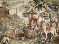 Tapisserie : L'audience du Prince, 1ère pièce de la tenture chinoise-Guy-Louis Vernansal-Laminated Giclee Print