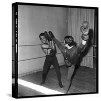 Guy Marchand During a Boxing Session-Roldes-Stretched Canvas