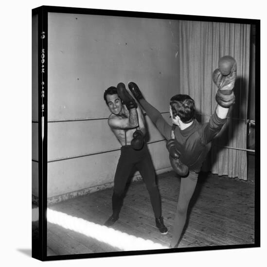 Guy Marchand During a Boxing Session-Roldes-Stretched Canvas