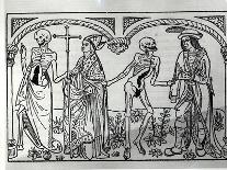 Death Taking the Monk and the Abbot, from the Danse Macabre, published Paris, 1485-Guy Marchant-Laminated Giclee Print