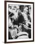 Guy Playing Drums at Woodstock Music Festival-null-Framed Photographic Print