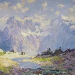 In the High Canadian Rockies, c.1914-1920-Guy Rose-Giclee Print