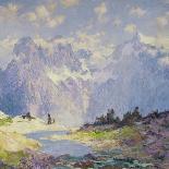In the High Canadian Rockies, c.1914-1920-Guy Rose-Giclee Print