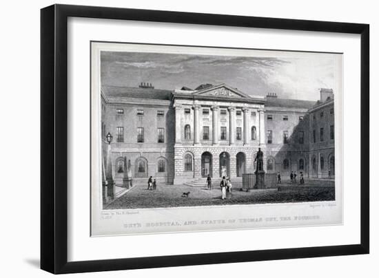 Guy's Hospital, Southwark, London, C1825-Thomas Higham-Framed Giclee Print