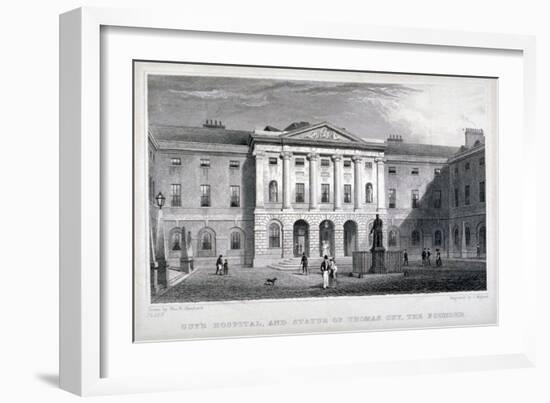 Guy's Hospital, Southwark, London, C1825-Thomas Higham-Framed Giclee Print