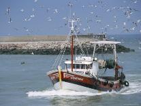 Fishing Boat Returning from Fishing, Deauville, Normandy, France-Guy Thouvenin-Photographic Print