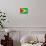 Guyana Flag Design with Wood Patterning - Flags of the World Series-Philippe Hugonnard-Stretched Canvas displayed on a wall