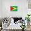 Guyana Flag Design with Wood Patterning - Flags of the World Series-Philippe Hugonnard-Art Print displayed on a wall