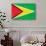 Guyana Flag Design with Wood Patterning - Flags of the World Series-Philippe Hugonnard-Art Print displayed on a wall