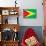 Guyana Flag Design with Wood Patterning - Flags of the World Series-Philippe Hugonnard-Art Print displayed on a wall