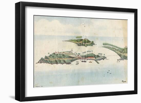 Guyana, Ile Du Diable-P Dujardin-Framed Art Print