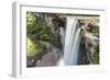 Guyana, Kaieteur Falls. View of Waterfall Flowing into Basin-Alida Latham-Framed Photographic Print