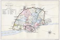 Plan of Delhi, India, 1857-1858-Guyoy & Wood-Stretched Canvas