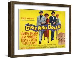 Guys And Dolls, 1955, Directed by Joseph L. Mankiewicz-null-Framed Giclee Print