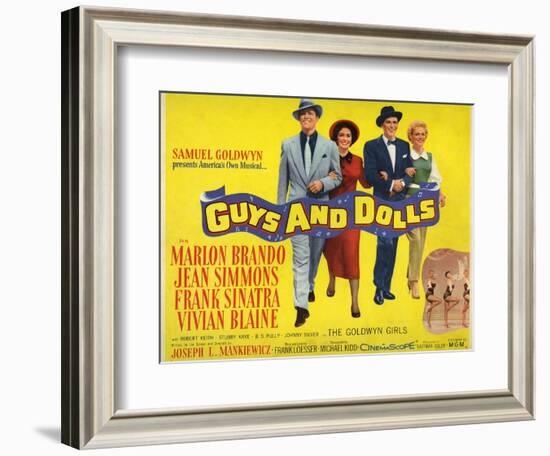 Guys And Dolls, 1955, Directed by Joseph L. Mankiewicz-null-Framed Giclee Print