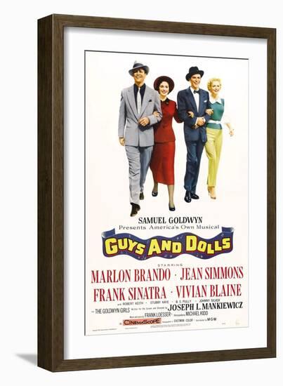 Guys And Dolls, 1955, Directed by Joseph L. Mankiewicz-null-Framed Giclee Print