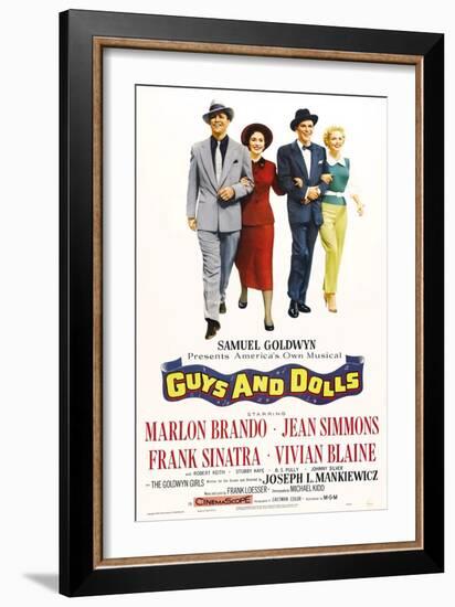 Guys And Dolls, 1955, Directed by Joseph L. Mankiewicz-null-Framed Giclee Print