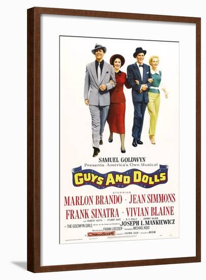 Guys And Dolls, 1955, Directed by Joseph L. Mankiewicz-null-Framed Giclee Print