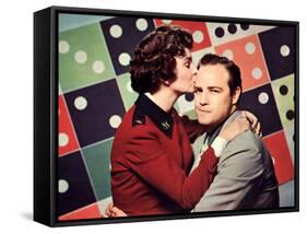 Guys And Dolls, Jean Simmons, Marlon Brando, 1955-null-Framed Stretched Canvas