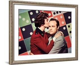 Guys And Dolls, Jean Simmons, Marlon Brando, 1955-null-Framed Photo