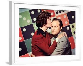 Guys And Dolls, Jean Simmons, Marlon Brando, 1955-null-Framed Photo