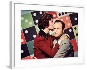 Guys And Dolls, Jean Simmons, Marlon Brando, 1955-null-Framed Photo