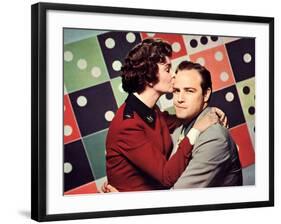 Guys And Dolls, Jean Simmons, Marlon Brando, 1955-null-Framed Photo