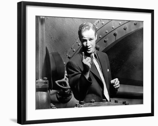 Guys and Dolls, Marlon Brando, 1955, Pointing-null-Framed Photo