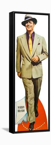 Guys and Dolls, Marlon Brando on poster art, 1955-null-Framed Stretched Canvas
