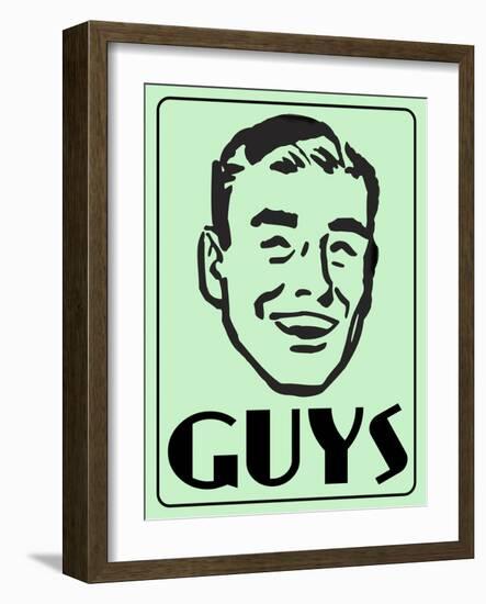 Guys Green-Retroplanet-Framed Giclee Print