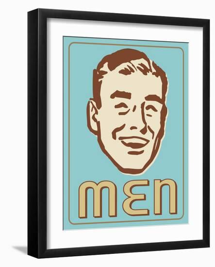 Guys Turquoise-Retroplanet-Framed Giclee Print