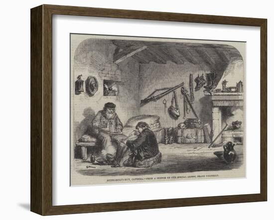 Guzmaroli's Hut, Caprera-Frank Vizetelly-Framed Giclee Print