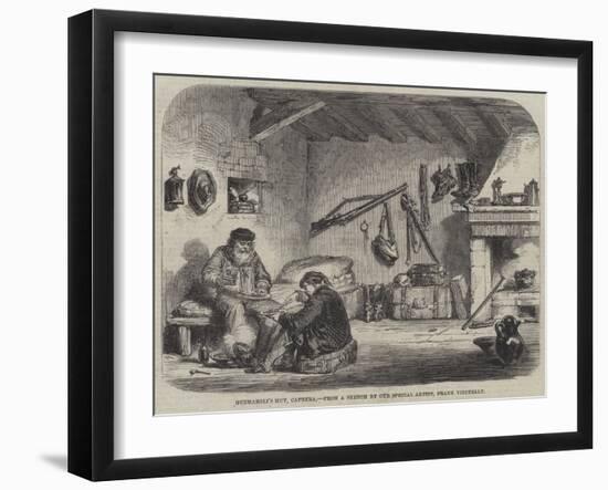 Guzmaroli's Hut, Caprera-Frank Vizetelly-Framed Giclee Print