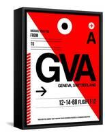 GVA Geneva Luggage Tag I-NaxArt-Framed Stretched Canvas