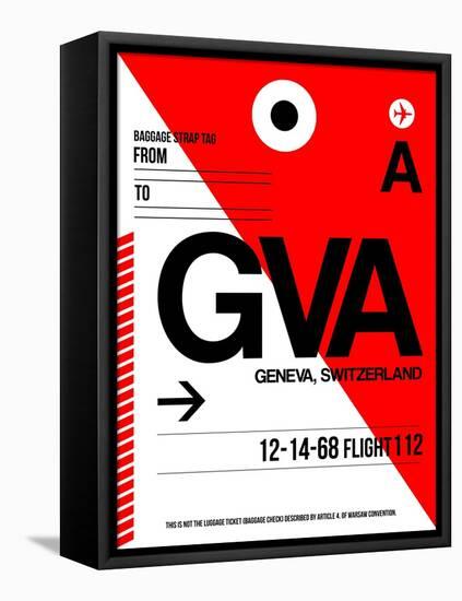 GVA Geneva Luggage Tag I-NaxArt-Framed Stretched Canvas