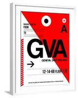 GVA Geneva Luggage Tag I-NaxArt-Framed Art Print