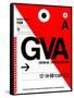 GVA Geneva Luggage Tag I-NaxArt-Framed Stretched Canvas