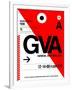 GVA Geneva Luggage Tag I-NaxArt-Framed Art Print