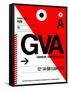 GVA Geneva Luggage Tag I-NaxArt-Framed Stretched Canvas