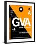 GVA Geneva Luggage Tag II-NaxArt-Framed Art Print