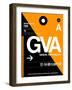 GVA Geneva Luggage Tag II-NaxArt-Framed Art Print