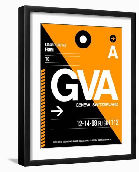 GVA Geneva Luggage Tag II-NaxArt-Framed Art Print