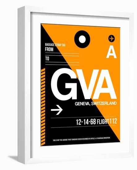 GVA Geneva Luggage Tag II-NaxArt-Framed Art Print