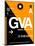 GVA Geneva Luggage Tag II-NaxArt-Mounted Art Print