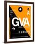 GVA Geneva Luggage Tag II-NaxArt-Framed Art Print