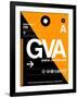 GVA Geneva Luggage Tag II-NaxArt-Framed Art Print