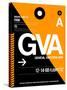 GVA Geneva Luggage Tag II-NaxArt-Stretched Canvas