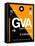 GVA Geneva Luggage Tag II-NaxArt-Framed Stretched Canvas