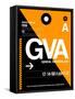 GVA Geneva Luggage Tag II-NaxArt-Framed Stretched Canvas